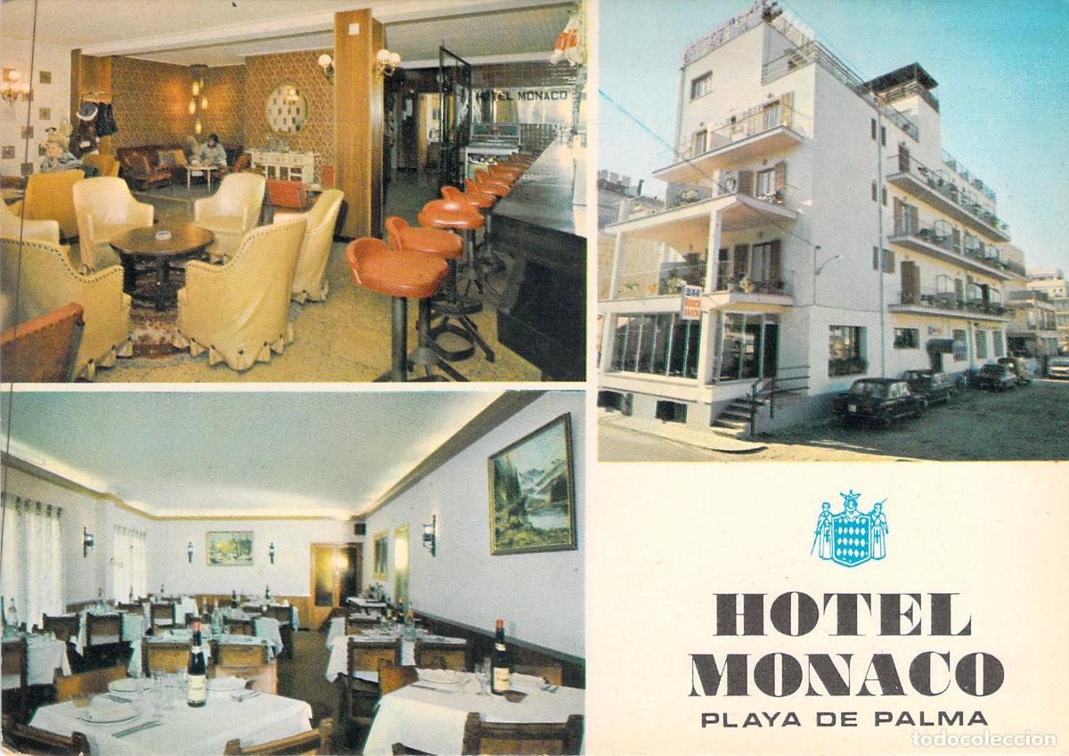 Postales: Postal Hotel Monaco en Playa de Palma, Mallorca