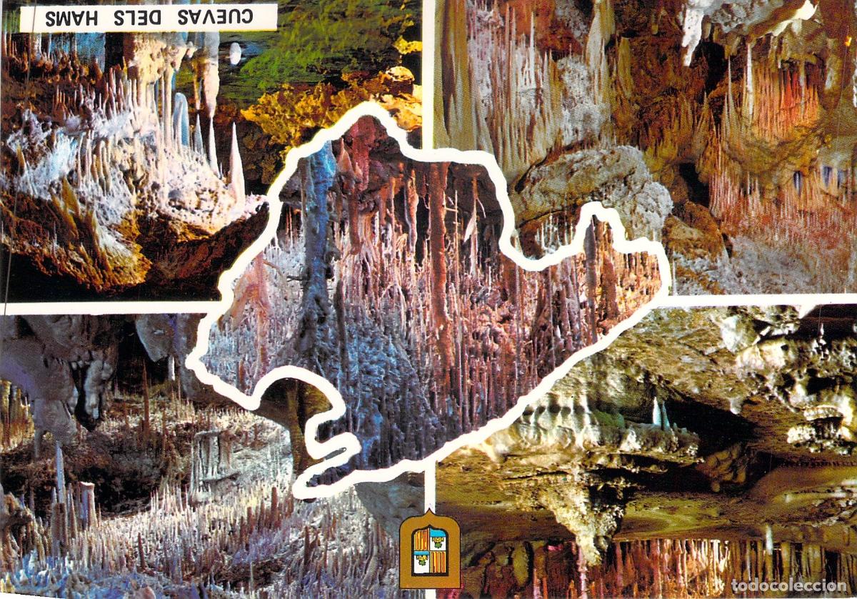 Postales: Postal de las Cuevas dels Hams en Porto Cristo, Mallorca