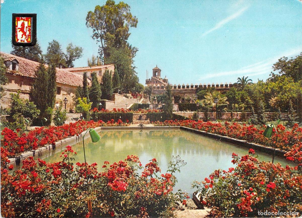 Postales: Postal de los Jardines del Alc&aacute;zar en C&oacute;rdoba, Espa&ntilde;a