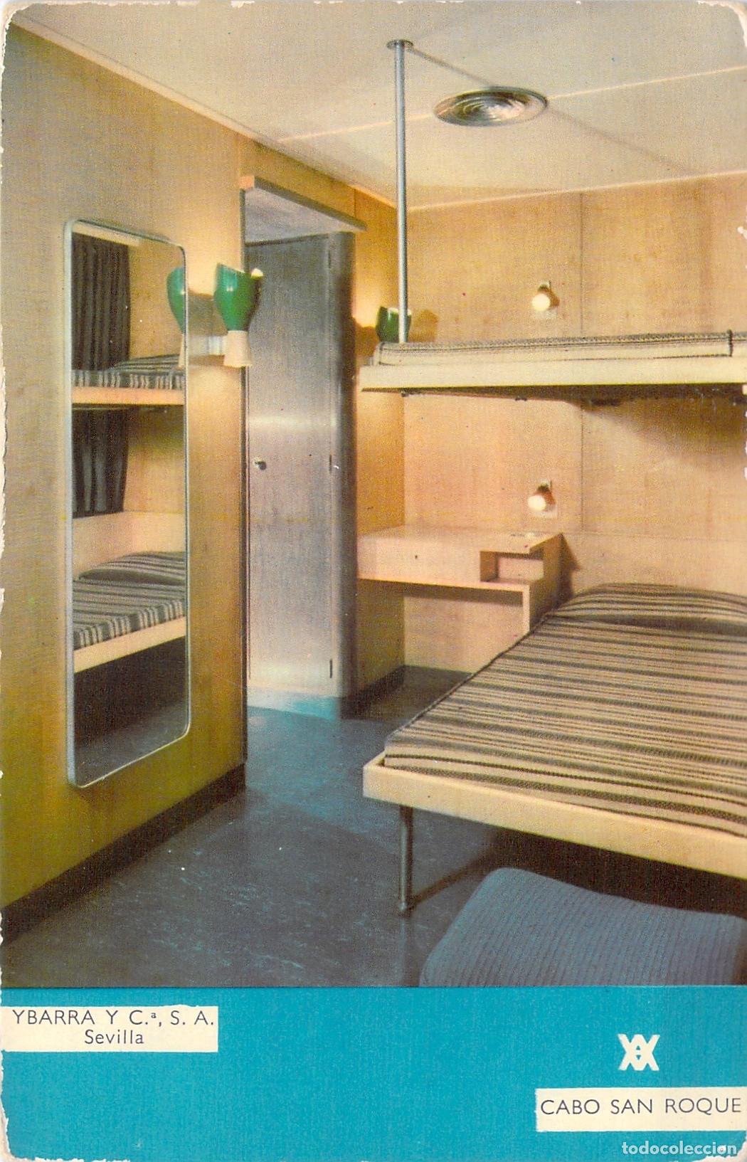 Postales: Postal Camarote Cabin Class Barco Cabo San Roque Ybarra y C&iacute;a