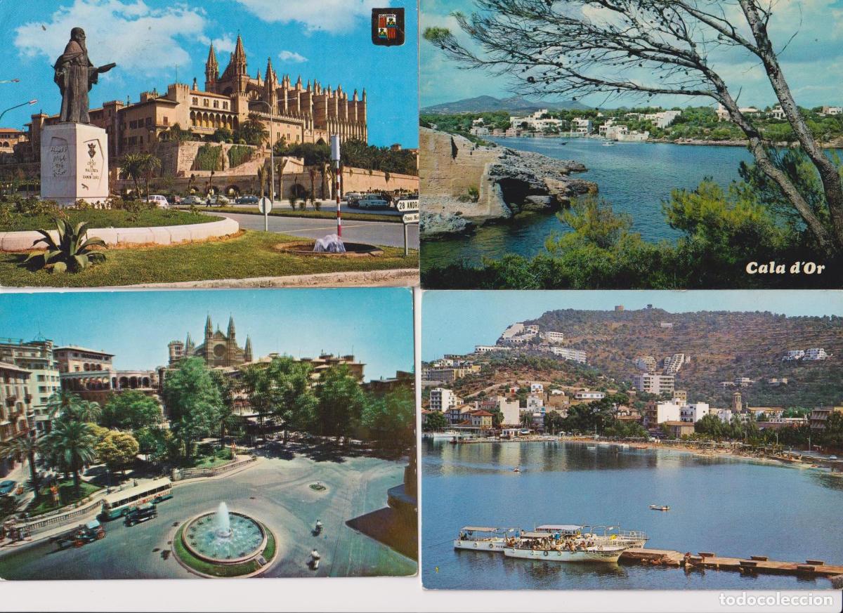 Postcards: Mallorca. Lote de 4 Postales. A&ntilde;os 70