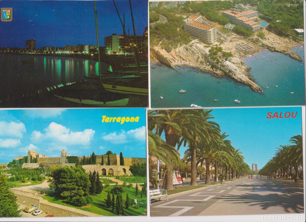 Postcards: Costa Dorada. Lote de 4 postales: 3 de Salou y 1 de Tarragona