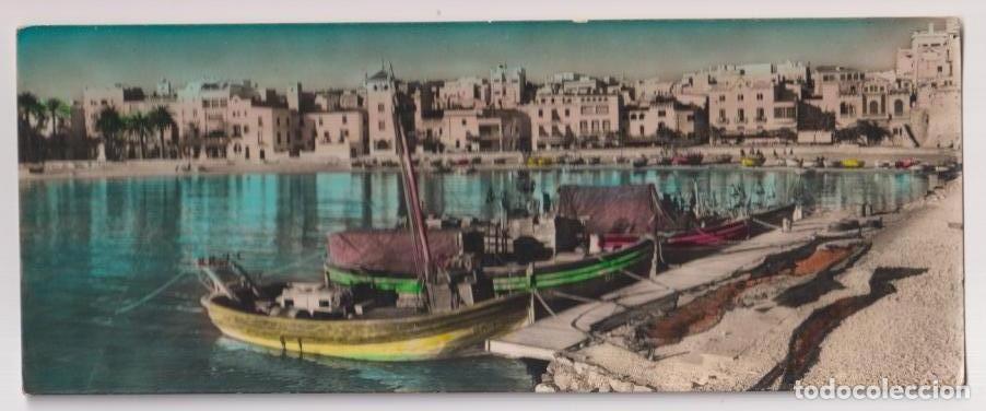 Postcards: Tarjeta Superpanor&aacute;mica Sitges. Vista parcial. Sin usar