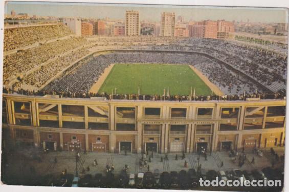 Postales: Madrid. Estadio Santiago Bernab&eacute;u. Franqueado y fechado el 18 Sep. 1958