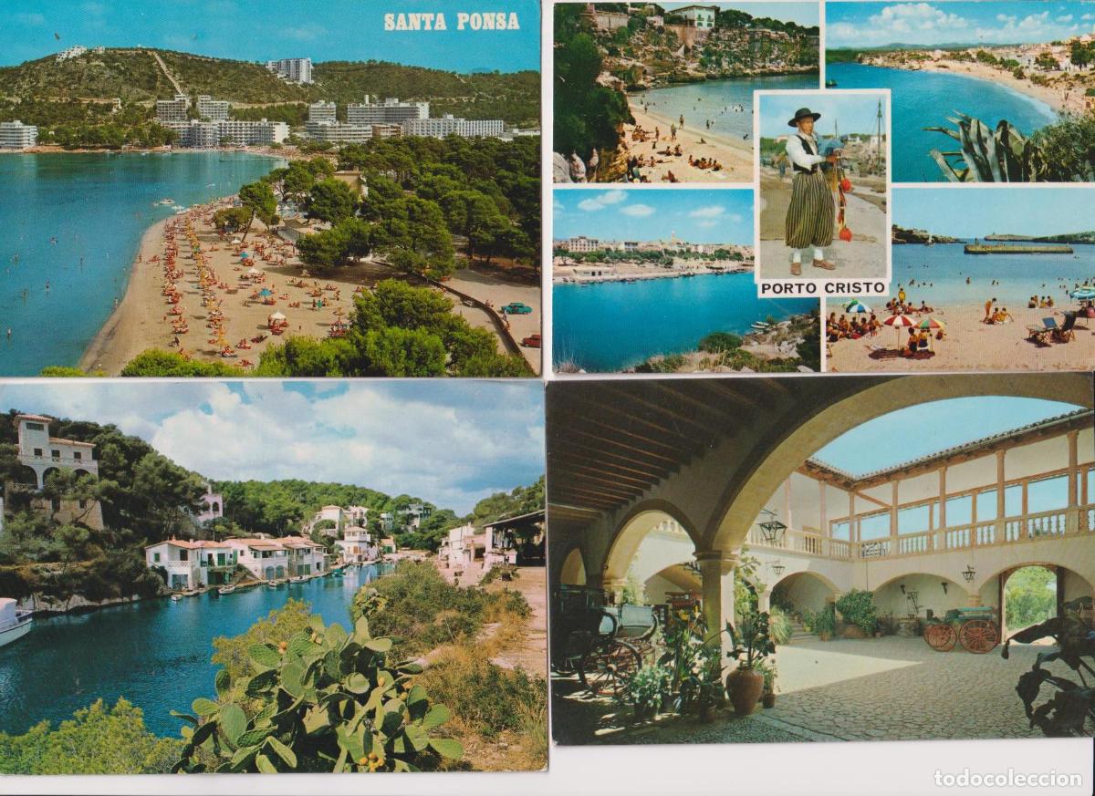 Postales: Mallorca. Lote de 4 Postales. Franqueadas y fechadas entre 1967 y 1983
