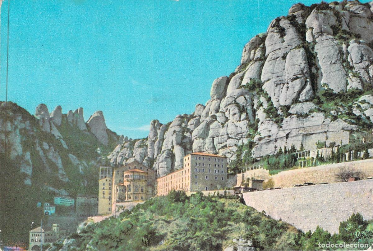 Postcards: Postal de Montserrat, Vista Parcial de la Monta&ntilde;a y el Monasterio