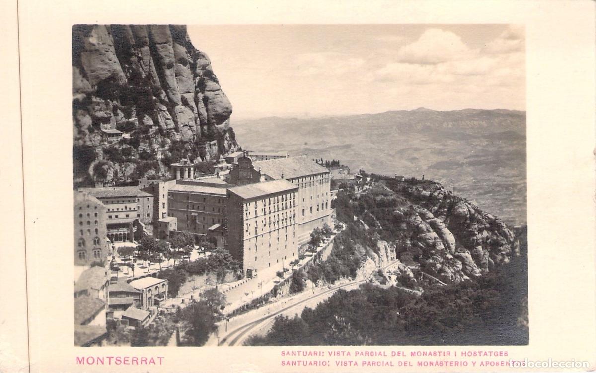 Postales: Postal Santuario y Monasterio de Montserrat, Barcelona