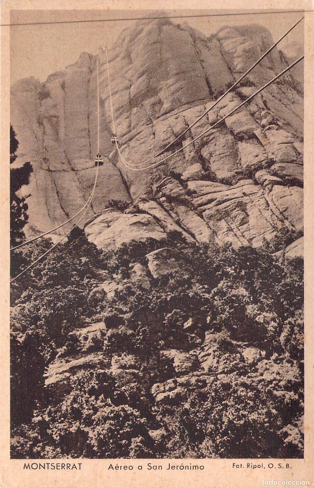 Postales: Postal A&eacute;reo a San Jer&oacute;nimo en la Monta&ntilde;a de Montserrat