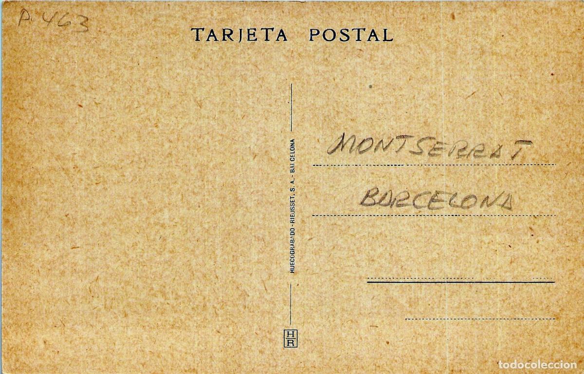 Postales: Postal Monasterio de Montserrat y V Misterio de Dolor - Foto 2