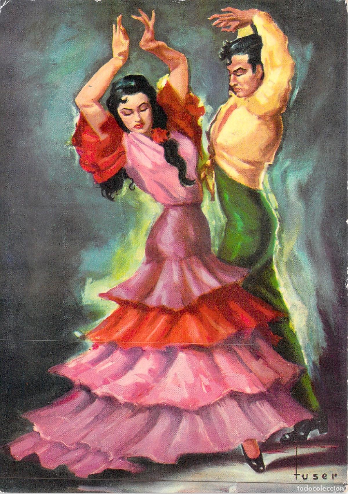 Postales: Postal de Danzas de Andaluc&iacute;a Ilustrada por Tuser