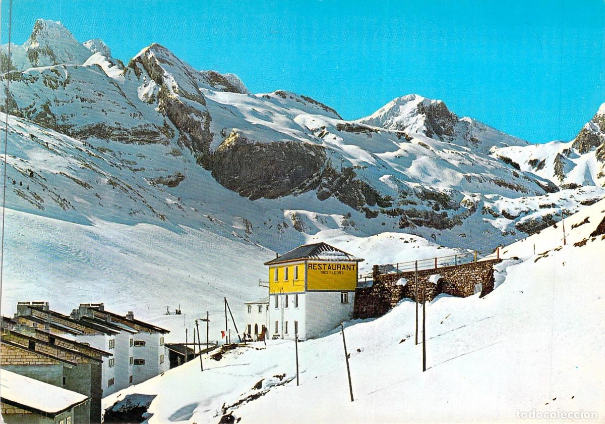 Postales: Postal de Candanch&uacute;, Hotel El Sarrio y Pirineo Aragon&eacute;s