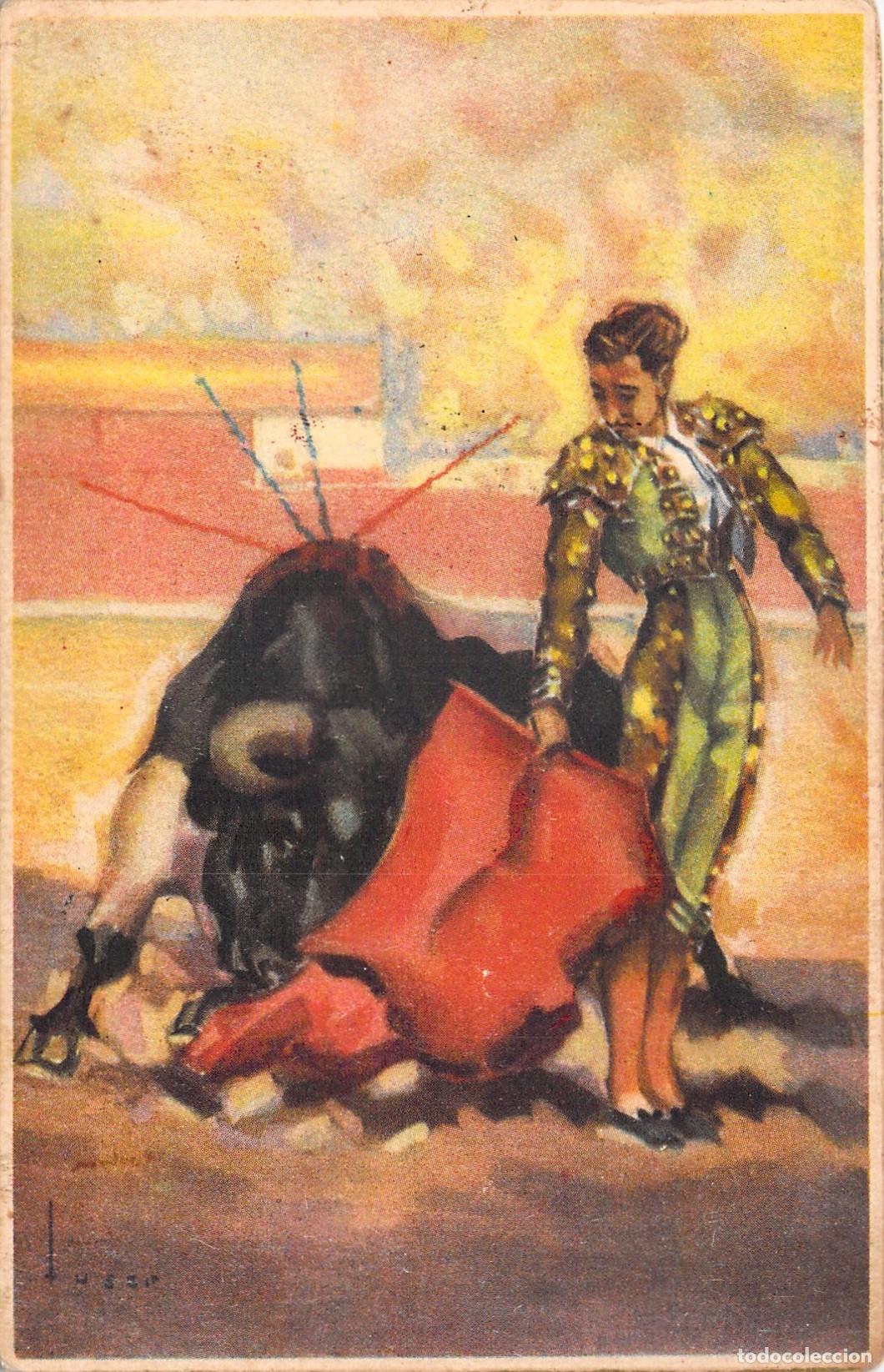 Postales: Postal Tauromaquia - Pase de Costadillo - Ediciones Col&oacute;n