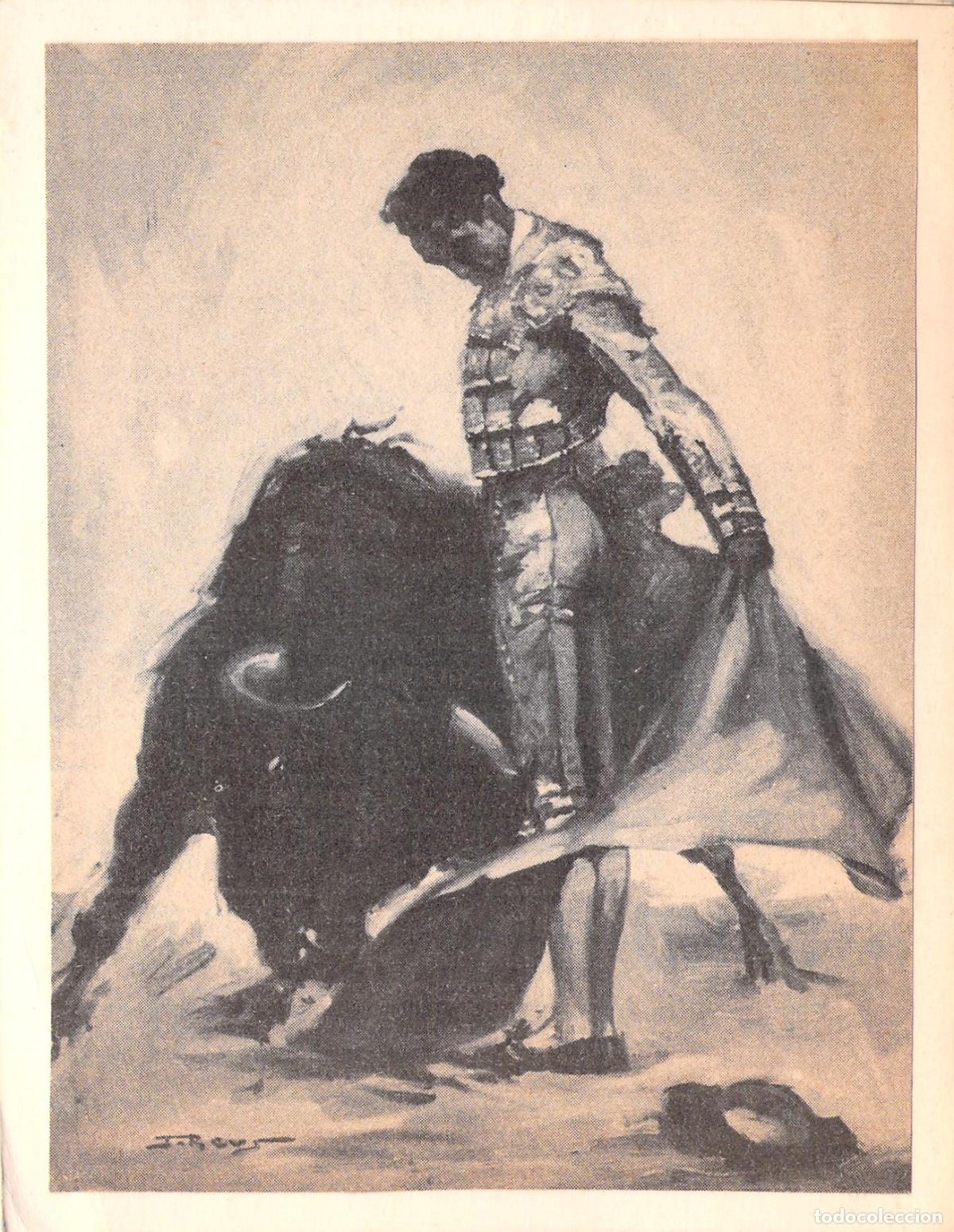 Postales: Postal de Arte Taurino Ilustraci&oacute;n de Juan Reus Calendario Abril