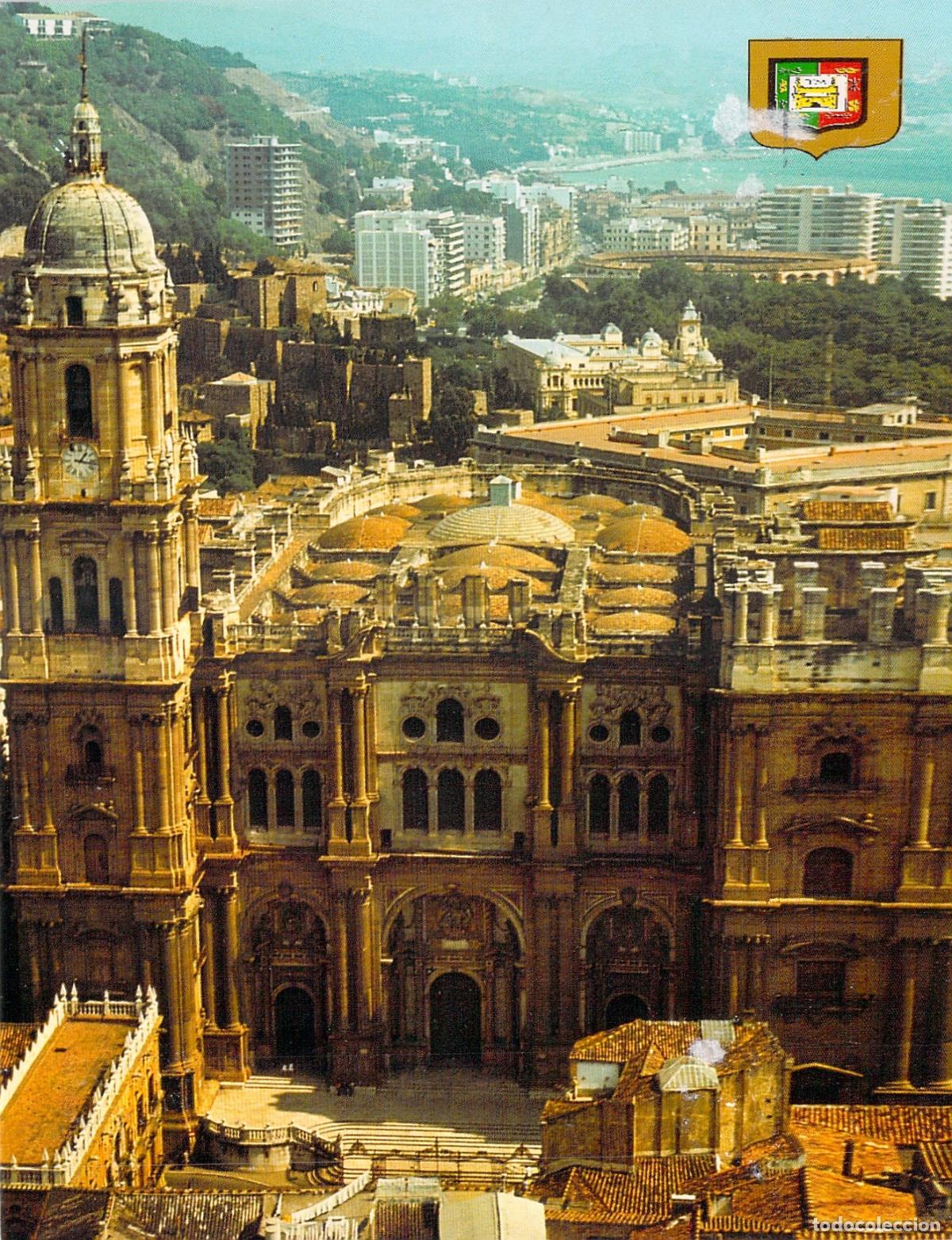 Postales: Postal de la Catedral de M&aacute;laga y Costa del Sol - Foto 1