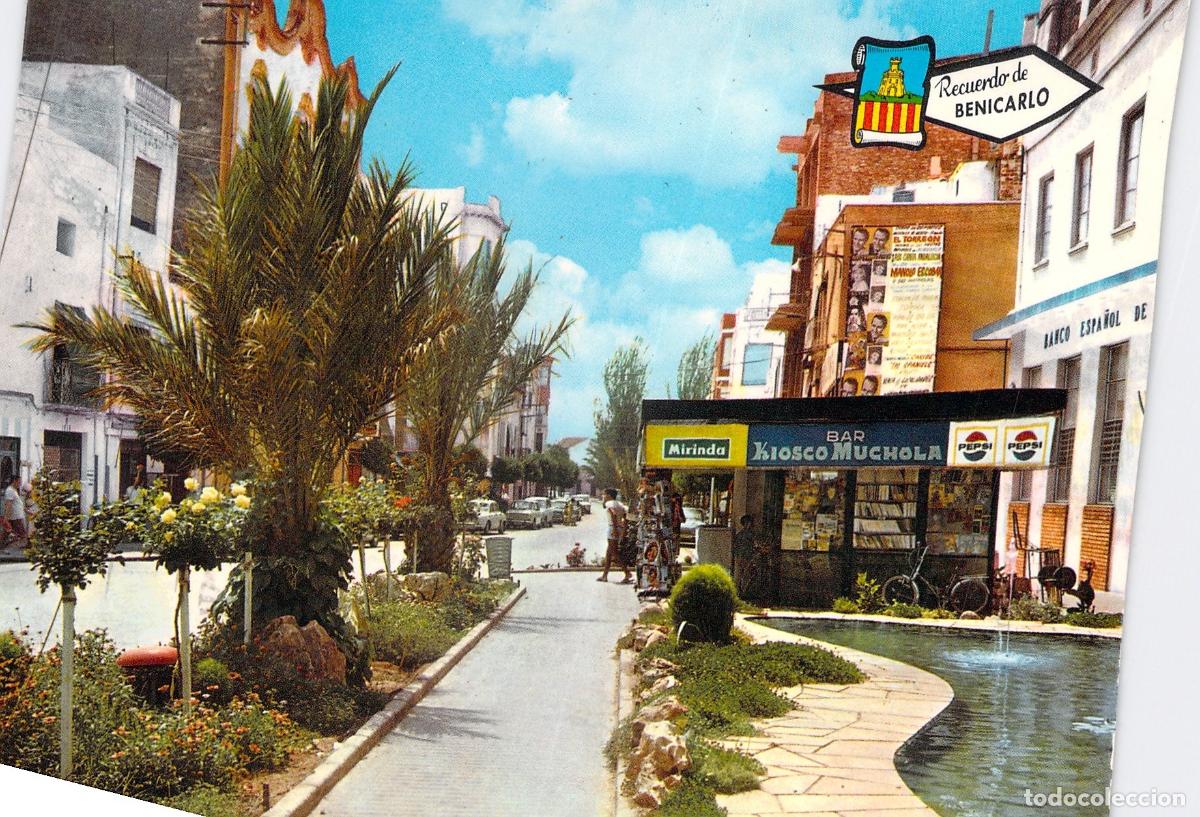 Postales: Postal de la Plaza Calvo Sotelo en Benicarl&oacute;, Castell&oacute;n