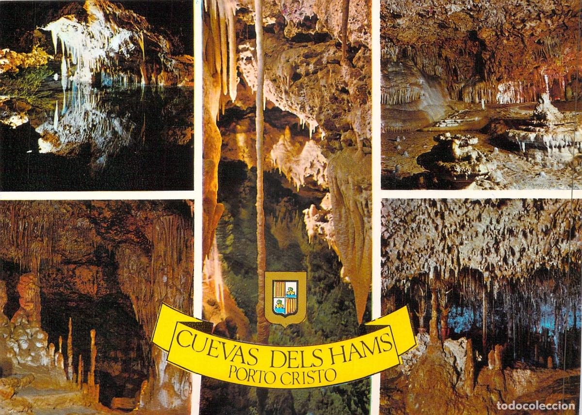 Postales: Postal de las Cuevas dels Hams en Porto Cristo, Mallorca