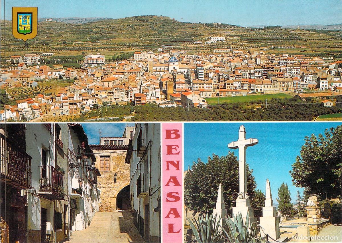 Postales: Postal de Benasal Castell&oacute;n Diversos Aspectos Escudo de Oro