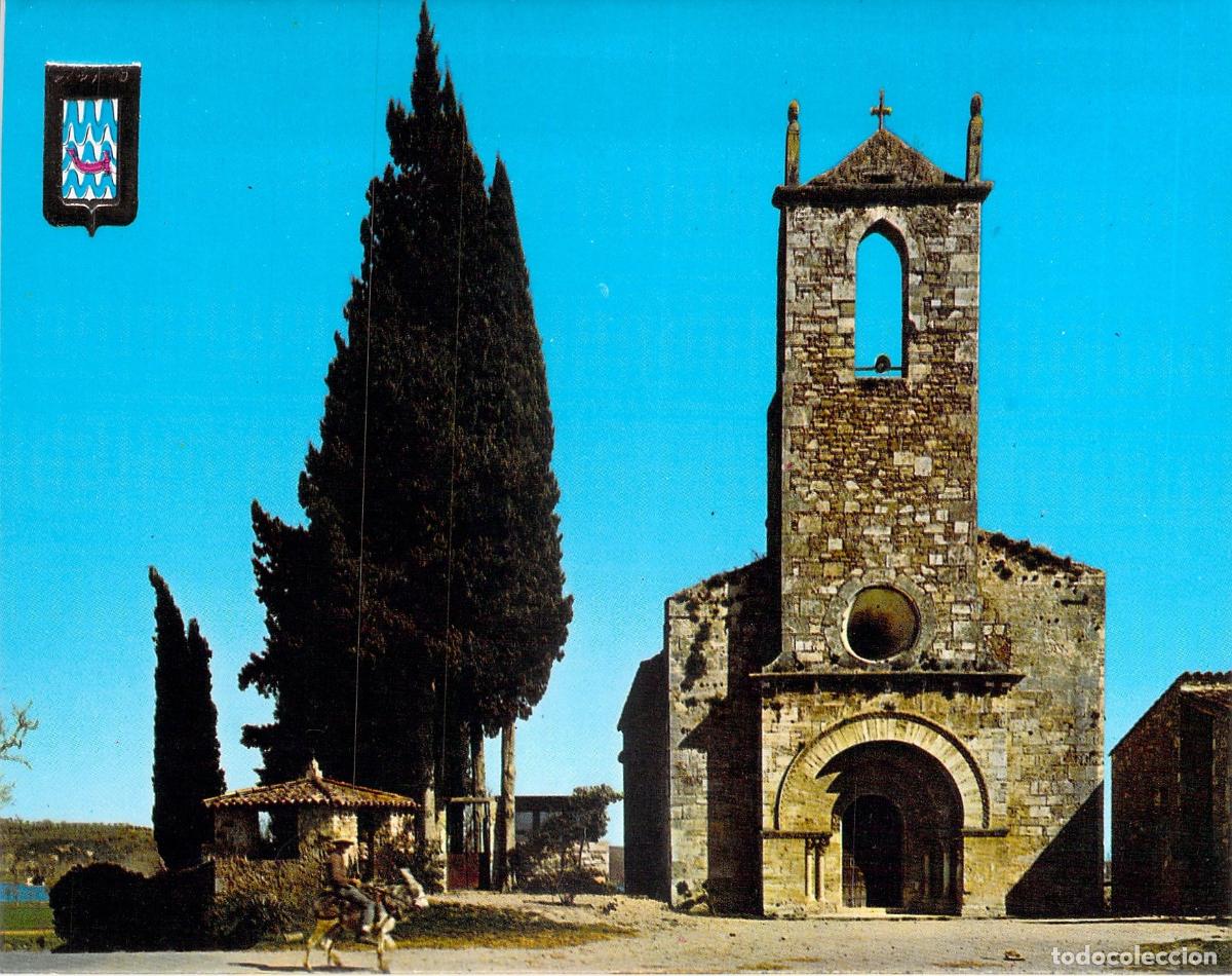 Postales: Postal de la Iglesia Rom&aacute;nica de Porqueres, Girona
