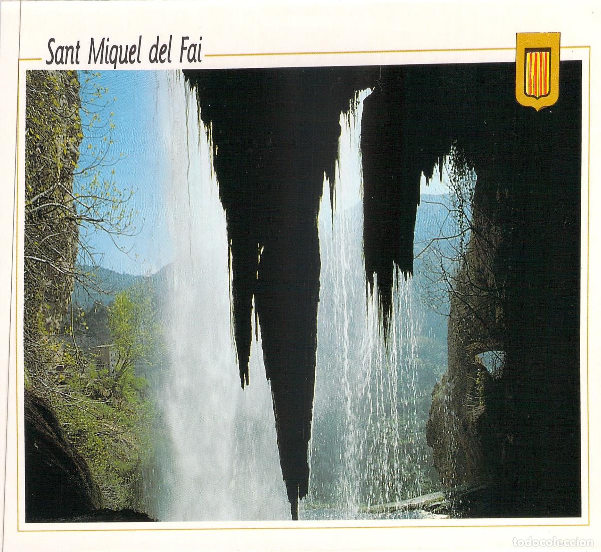 Postales: Postal de Sant Miquel del Fai, Espectacular Cascada y Gruta