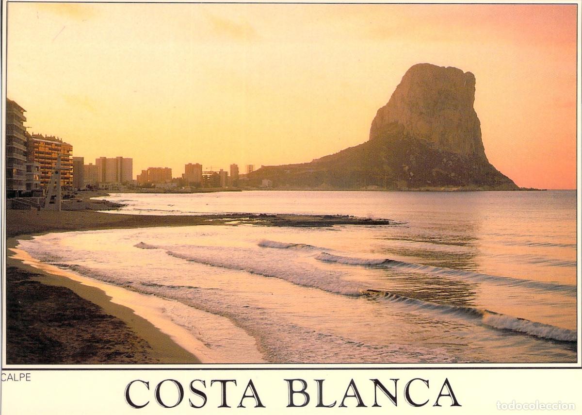 Postales: Postal de Calpe, Costa Blanca - Vista del Pe&ntilde;&oacute;n de Ifach al Atardecer