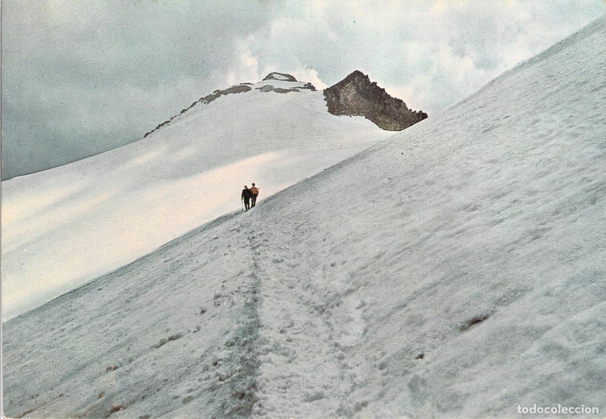 Postales: Postal Pirineo Aragon&eacute;s Benasque Glaciar Norte y Pico de Aneto