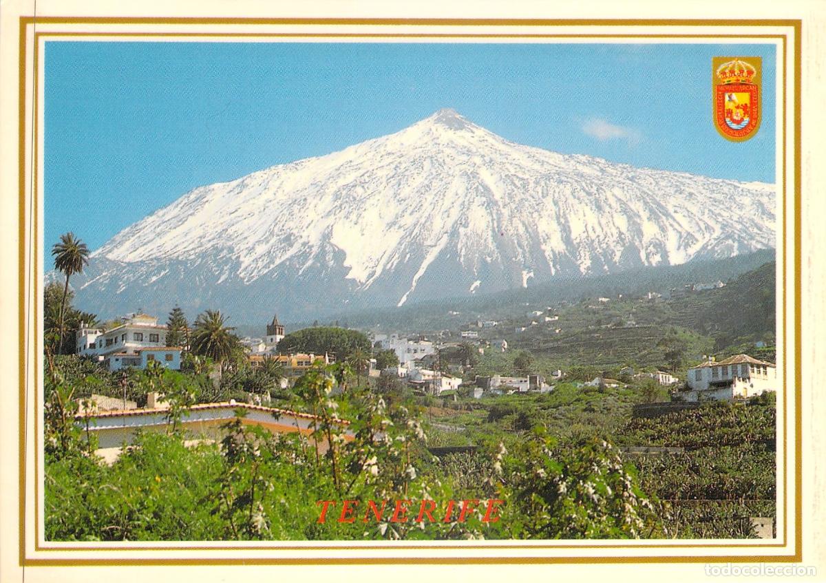 Postales: Postal de Tenerife: El Teide e Icod de los Vinos, Canarias