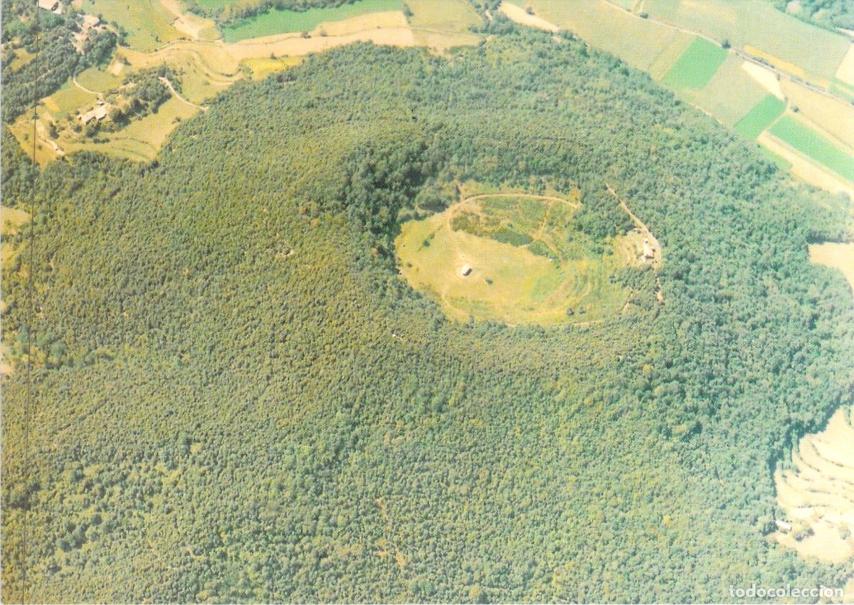 Postales: Postal de la Vista A&eacute;rea del Volc&aacute;n Santa Margarida en Santa Pau Girona