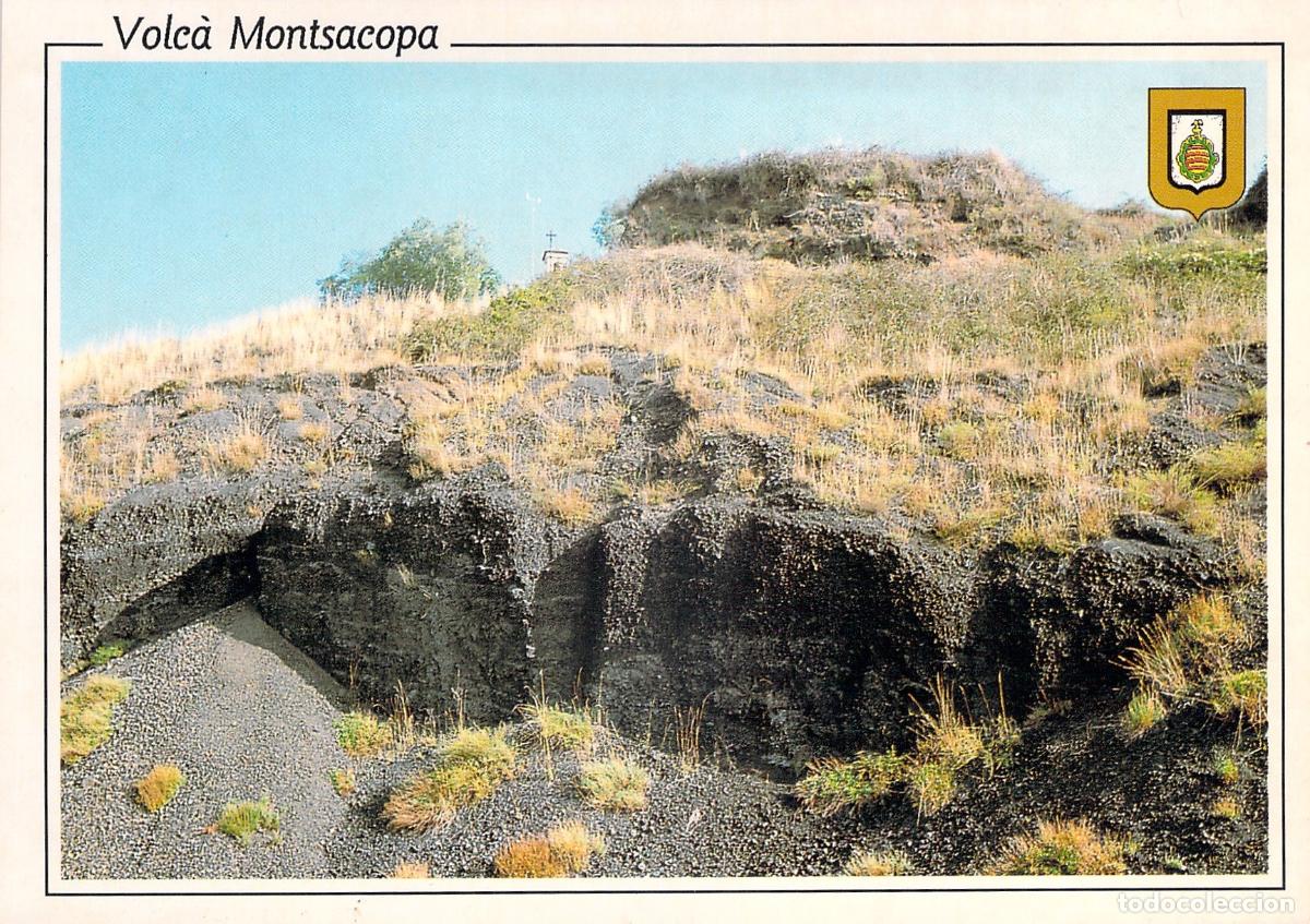 Postales: Postal Volc&aacute;n Montsacopa en el Parque Natural de la Garrotxa