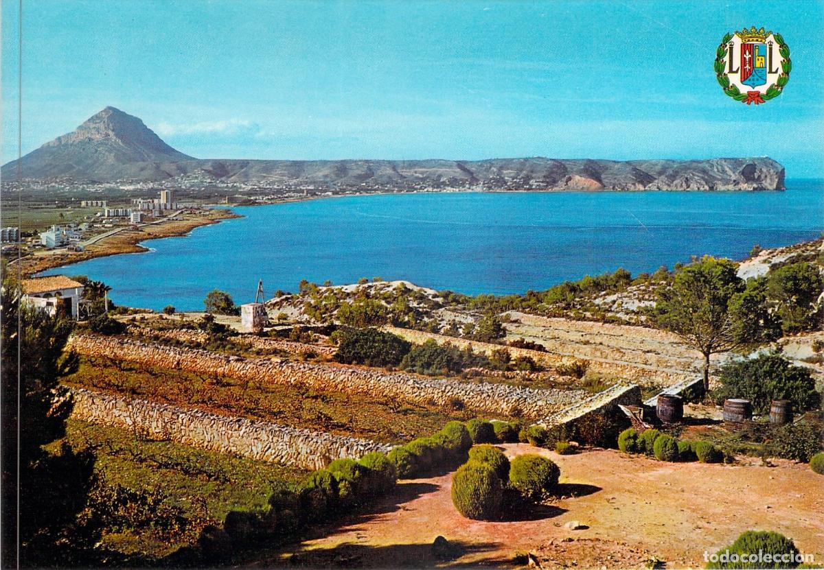 Postcards: Postal de Javea: Vista del Montg&oacute; desde el Portichol