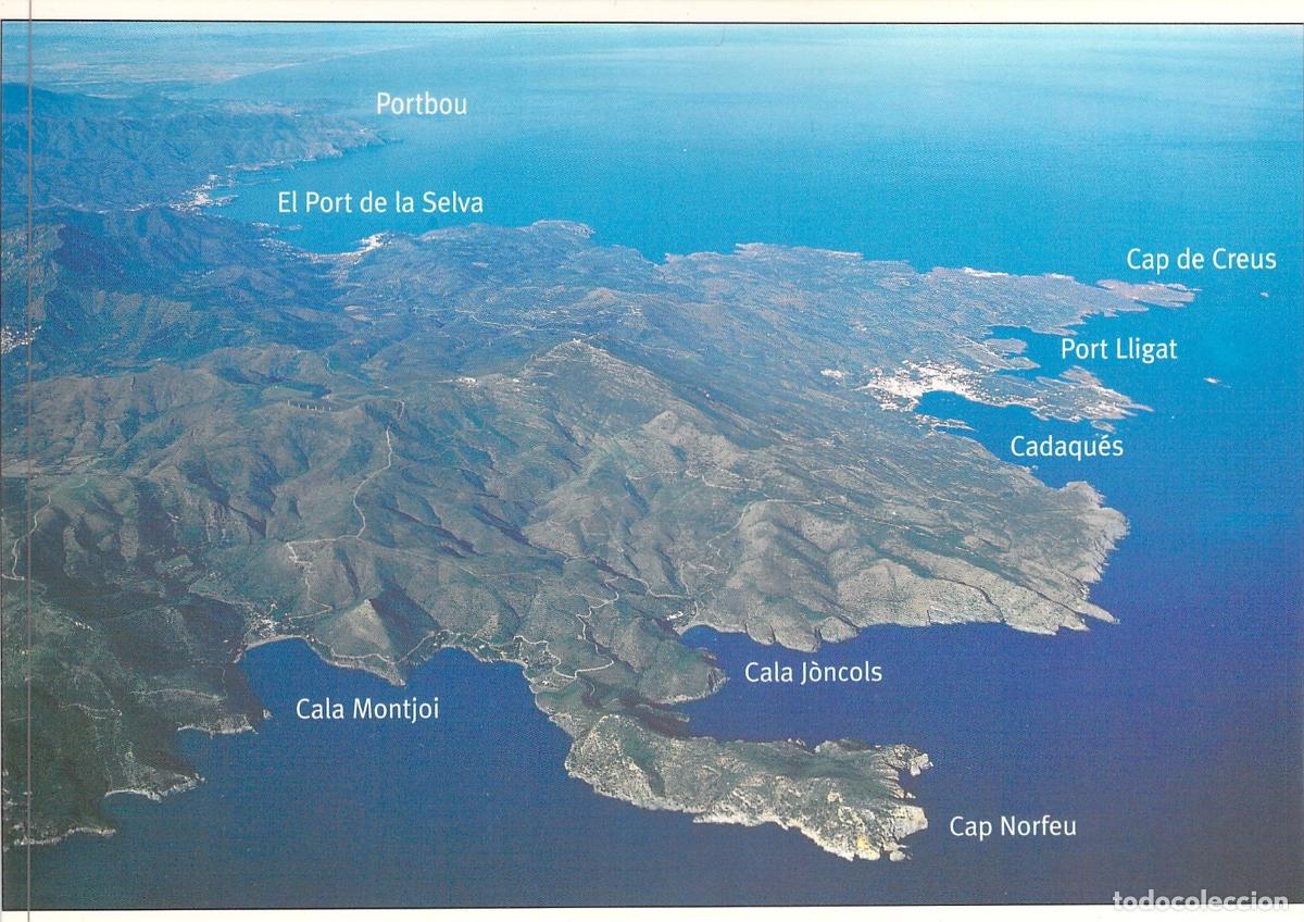 Postcards: Postal de Vista A&eacute;rea de Cap de Creus y Costa Brava
