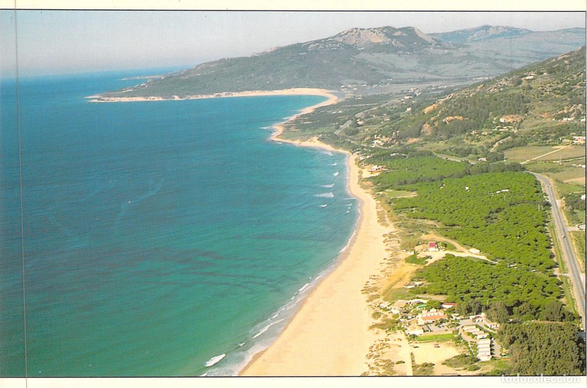 Postales: Postal Vista A&eacute;rea de las Playas de Tarifa y Hotel Tres Mares