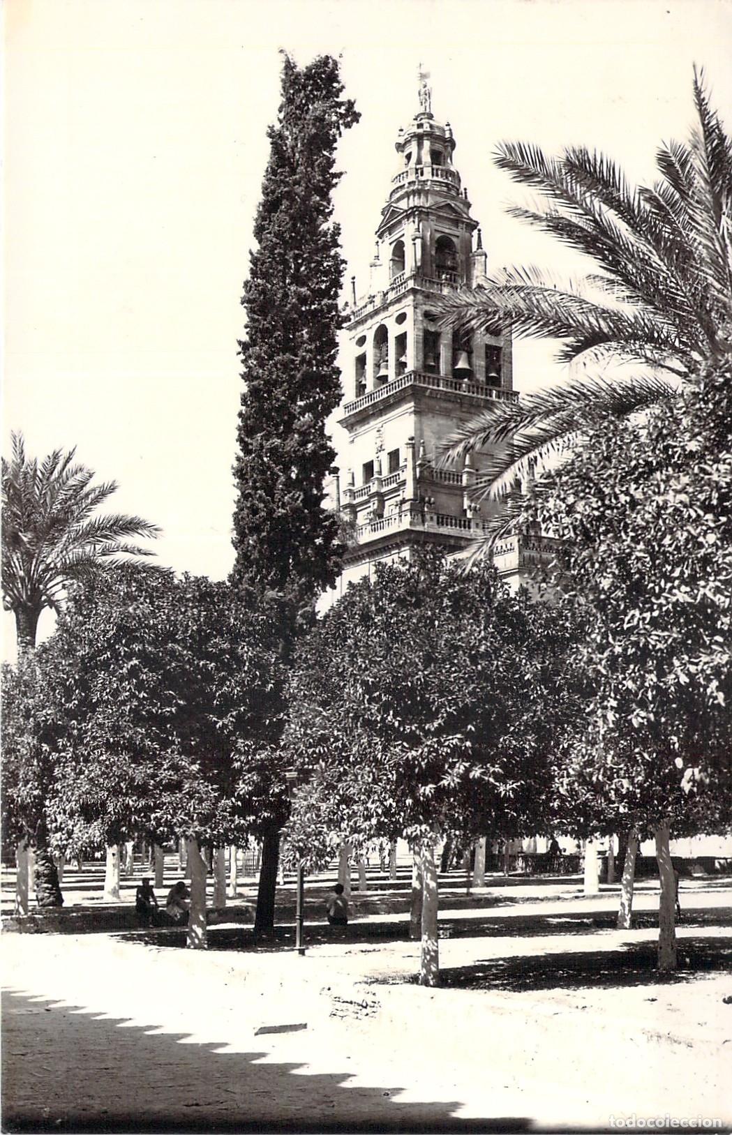Postales: Postal de C&oacute;rdoba: Patio de los Naranjos y Torre de la Mezquita