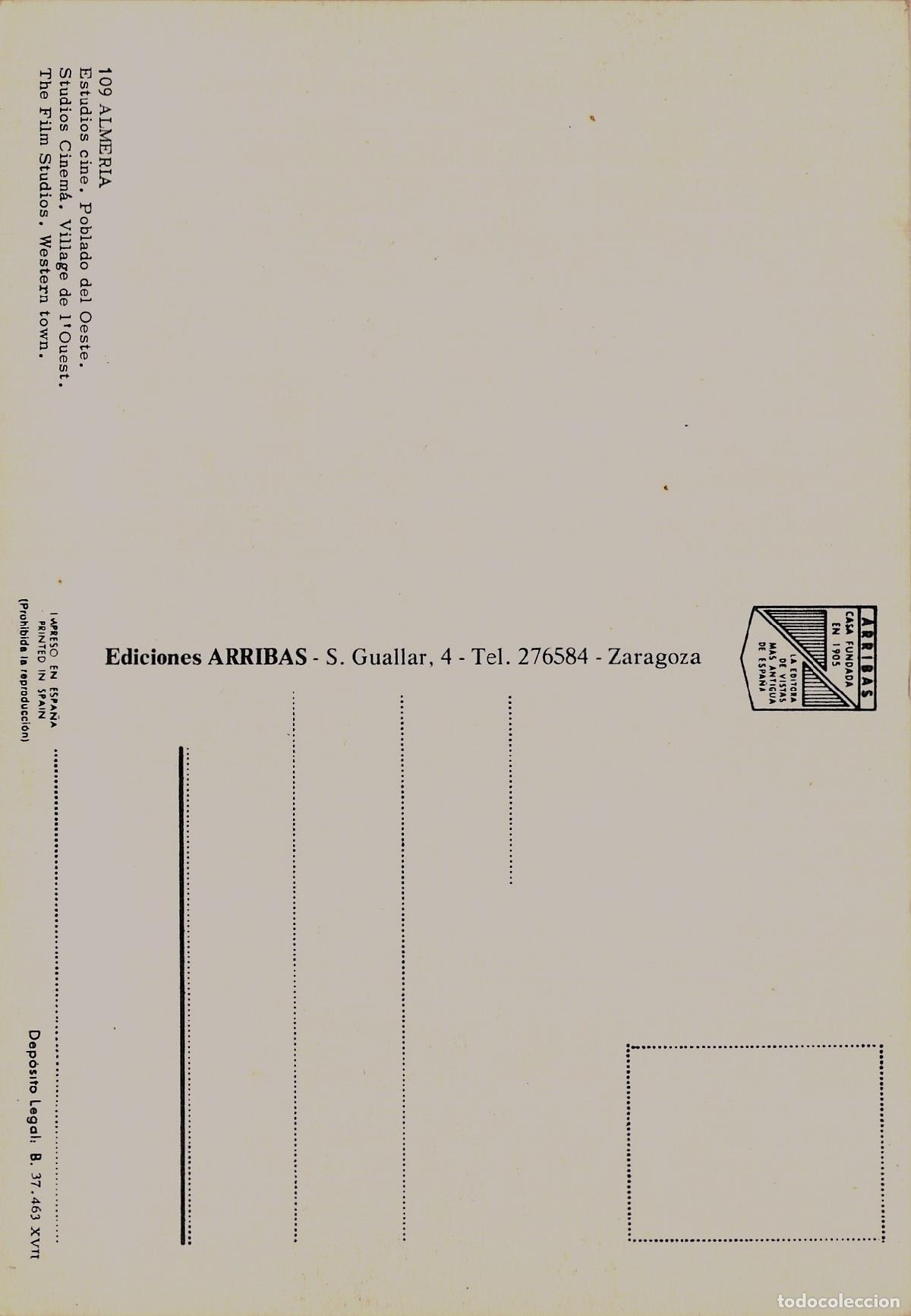 Postales: Postal Almer&iacute;a - Poblado del Oeste y Estudios de Cine - Foto 2