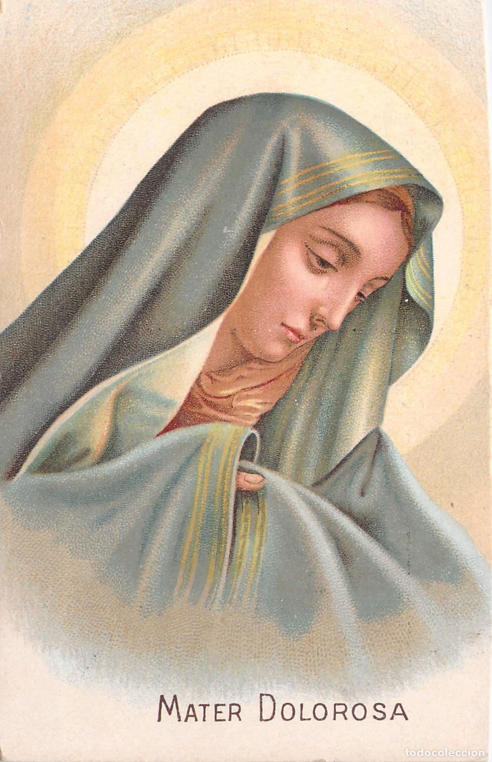 Postales: Postal de la Mater Dolorosa Virgen Mar&iacute;a