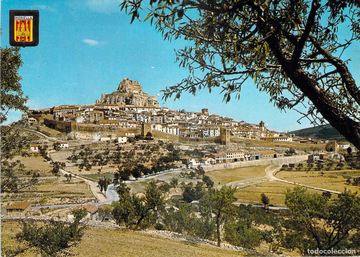 Postales: Postal de la Vista General de Morella y su Castillo, Castell&oacute;n