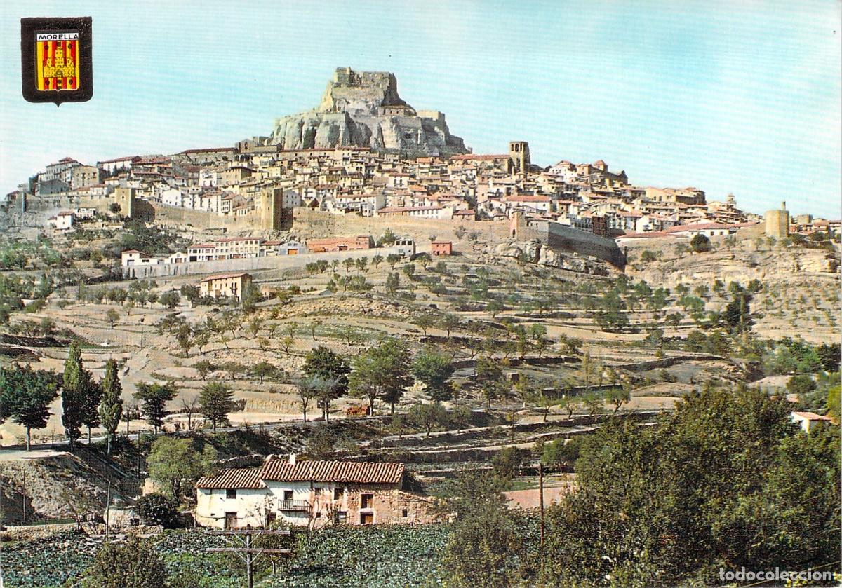 Postales: Postal de la vista general de Morella y su castillo, Castell&oacute;n