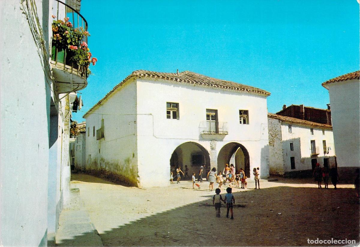 Postales: Postal de Pina de Montalgrao Castell&oacute;n Plaza Mayor y Ayuntamiento