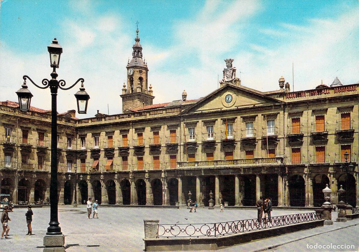 Postales: Postal de la Plaza de Espa&ntilde;a en Vitoria - Foto 1