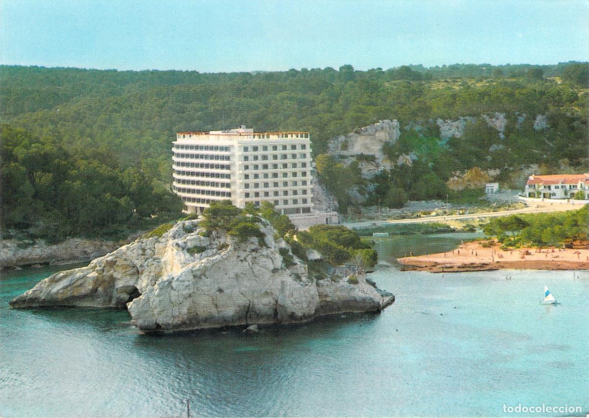 Postales: Postal de Menorca - Cala Galdana y Hotel Audax, Baleares