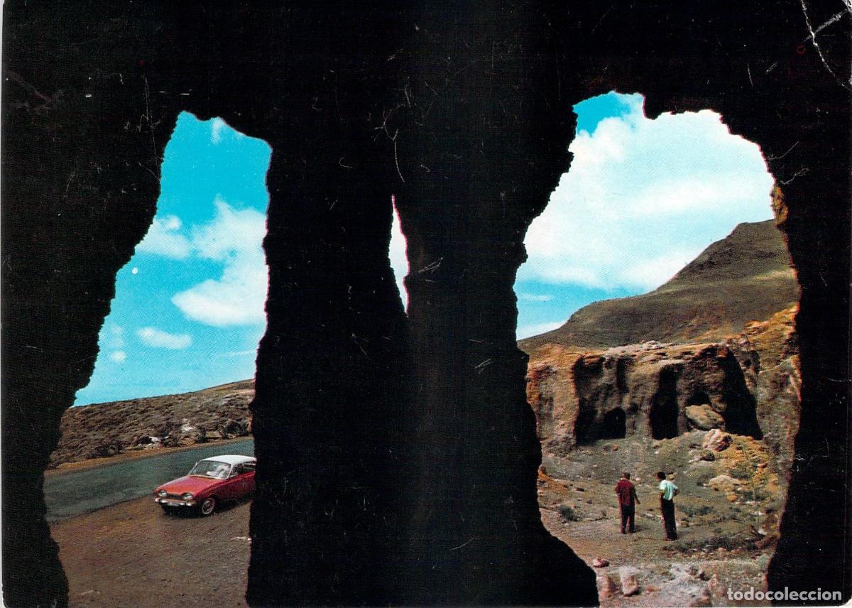 Postales: Postal Cuevas Primitivas Guanches en Agaete Gran Canaria