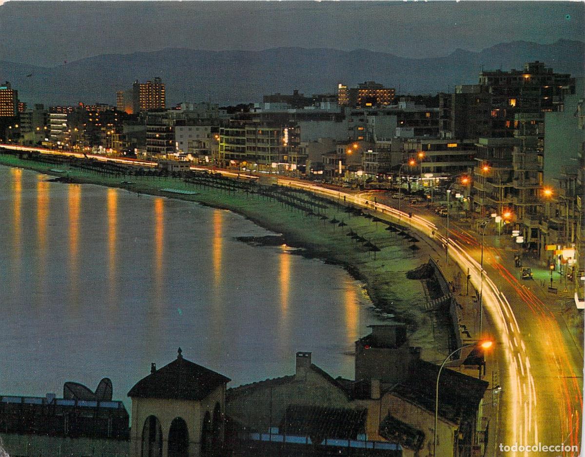 Postales: Postal Nocturna de El Arenal, Playa de Palma, Mallorca