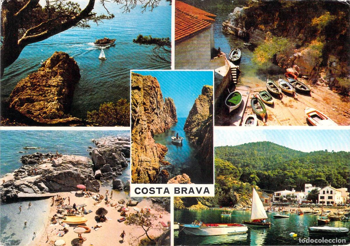 Postales: Postal Tur&iacute;stica de la Costa Brava con Vistas M&uacute;ltiples de Playas