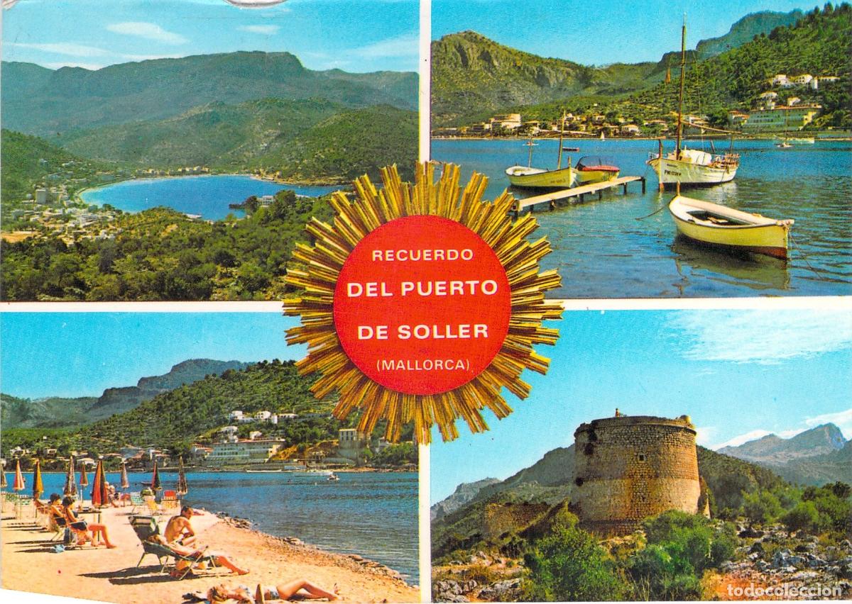 Postales: Postal Recuerdo del Puerto de S&oacute;ller Mallorca Multivista