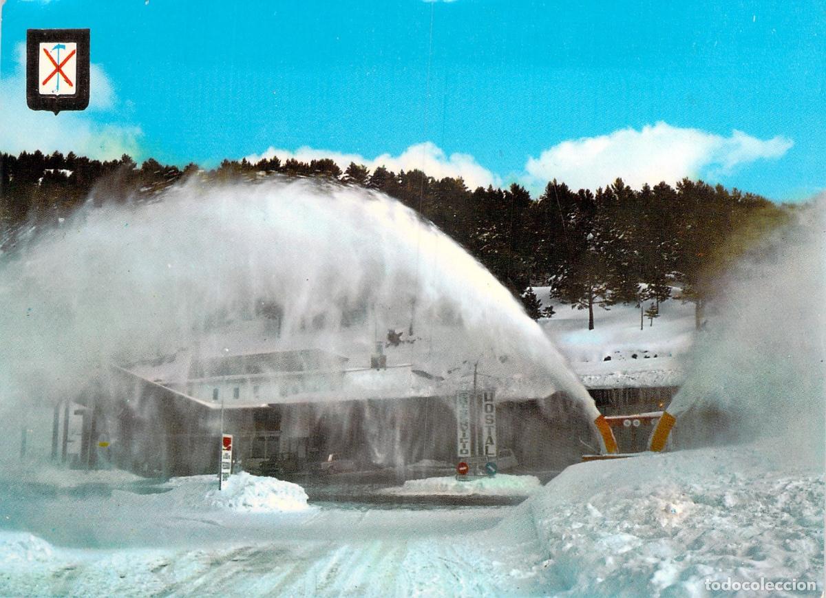 Postales: Postal de Sant Crist&ograve;fol de Toses, Hostal La Collada con Nieve