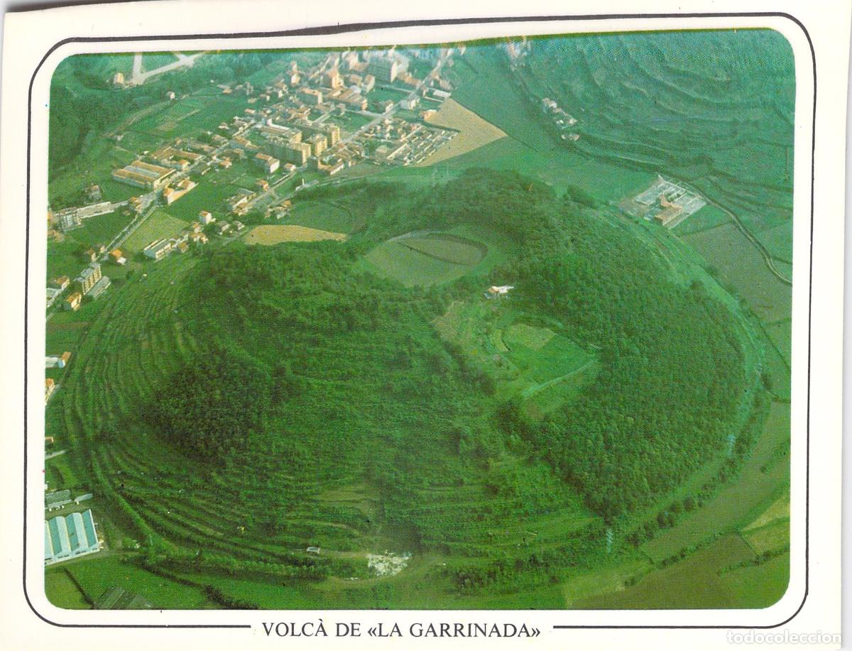 Postales: Postal de la vista a&eacute;rea del Volc&aacute;n de La Garrinada
