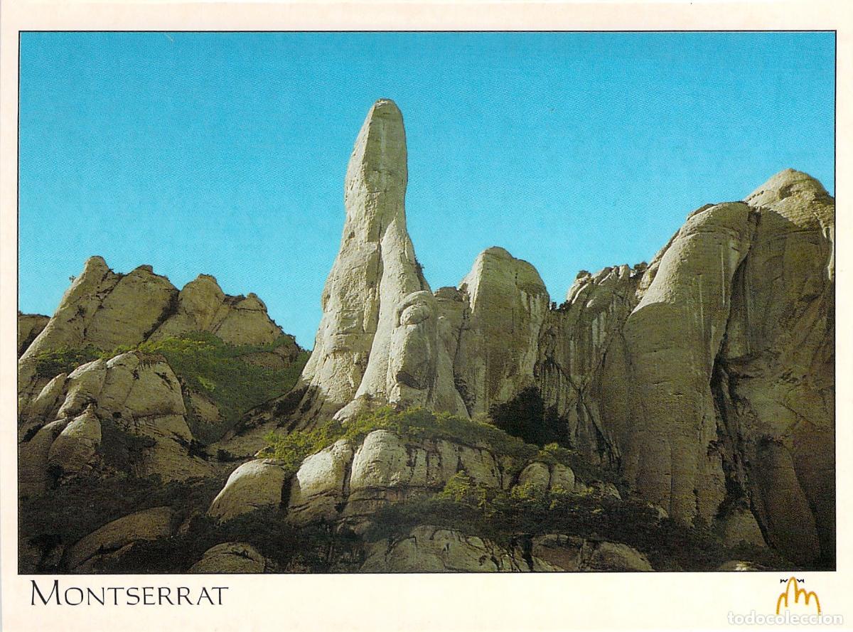 Postales: Postal de Montserrat, monolito Cavall Bernat, Catalu&ntilde;a