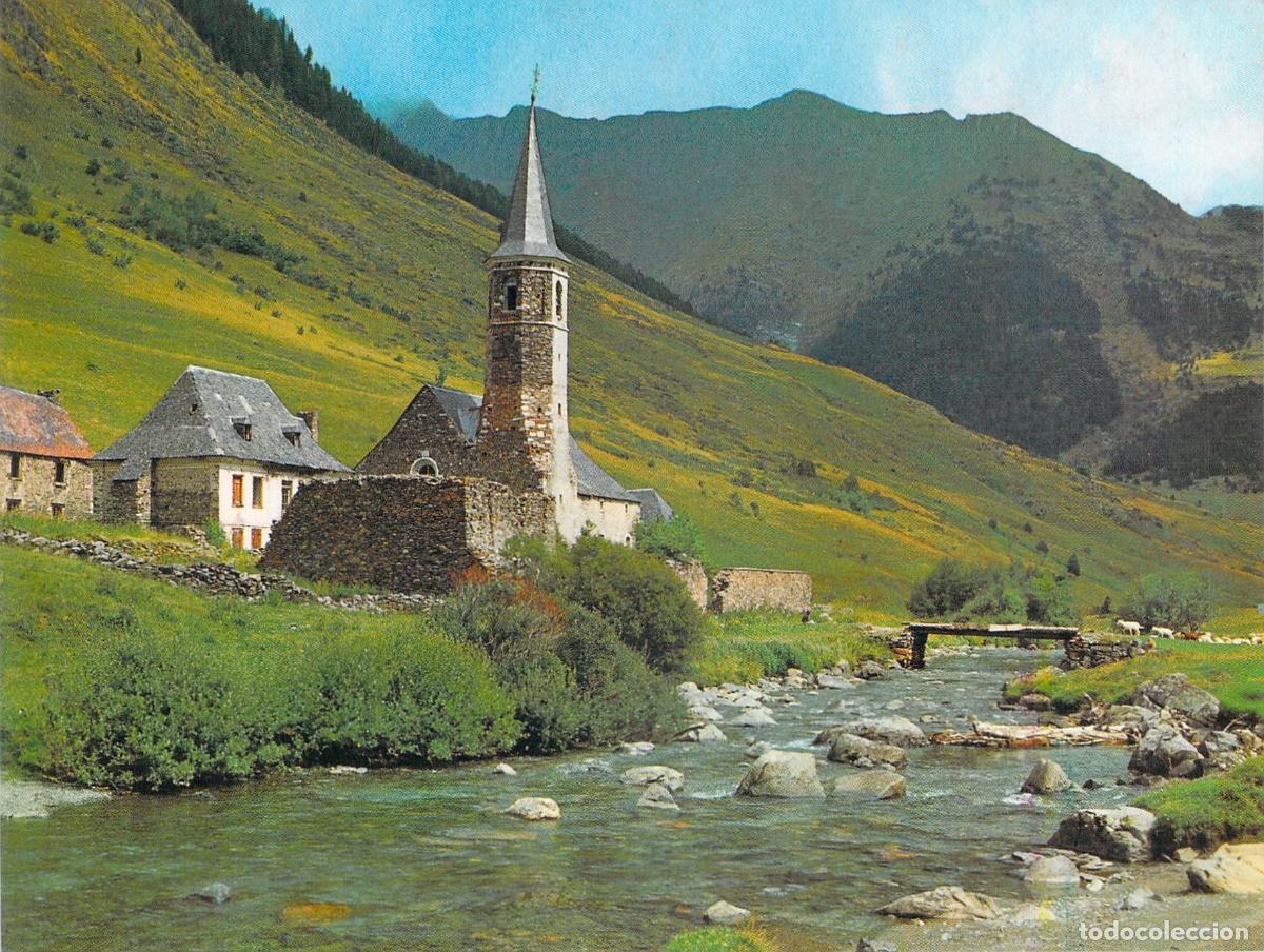 Postales: Postal Santuario de Montgarri y R&iacute;o Noguera Pallaresa Valle de Ar&aacute;n