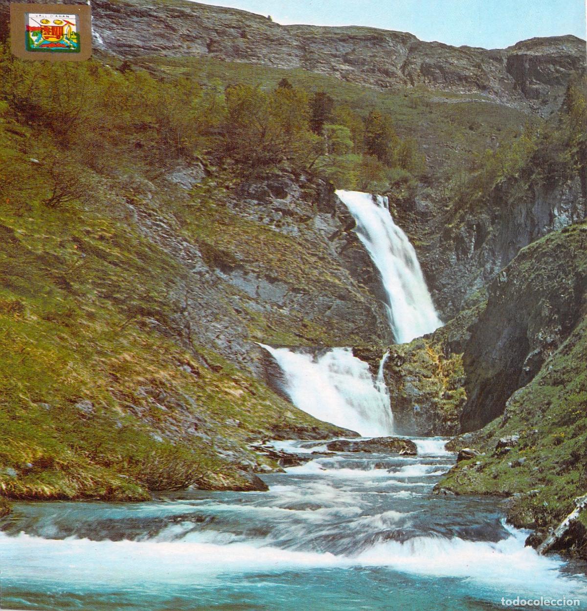 Postales: Postal de la Cascada del R&iacute;o Barrados, Vall d'Aran, Lleida