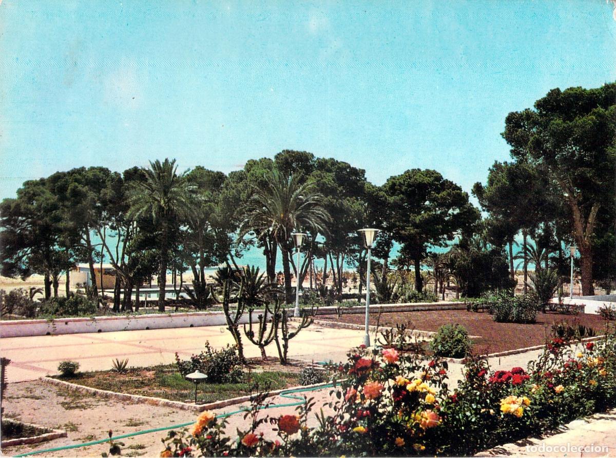 Postales: Postal de Villajoyosa, Alicante - Terrazas y Piscina Residencia Banco Bilbao