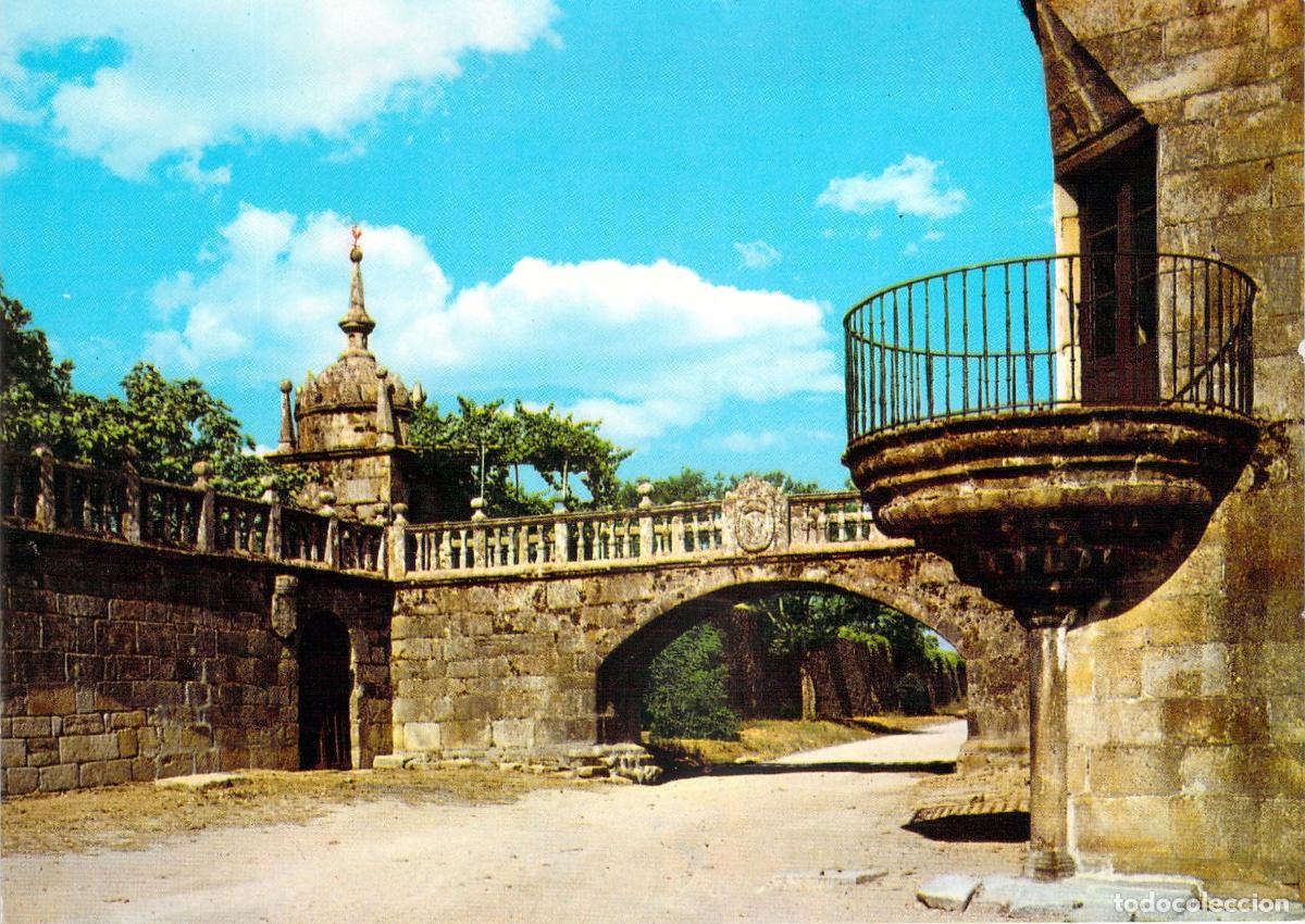 Postales: Postal de Cambados, Pontevedra - Arco del Palacio de Fefi&ntilde;anes